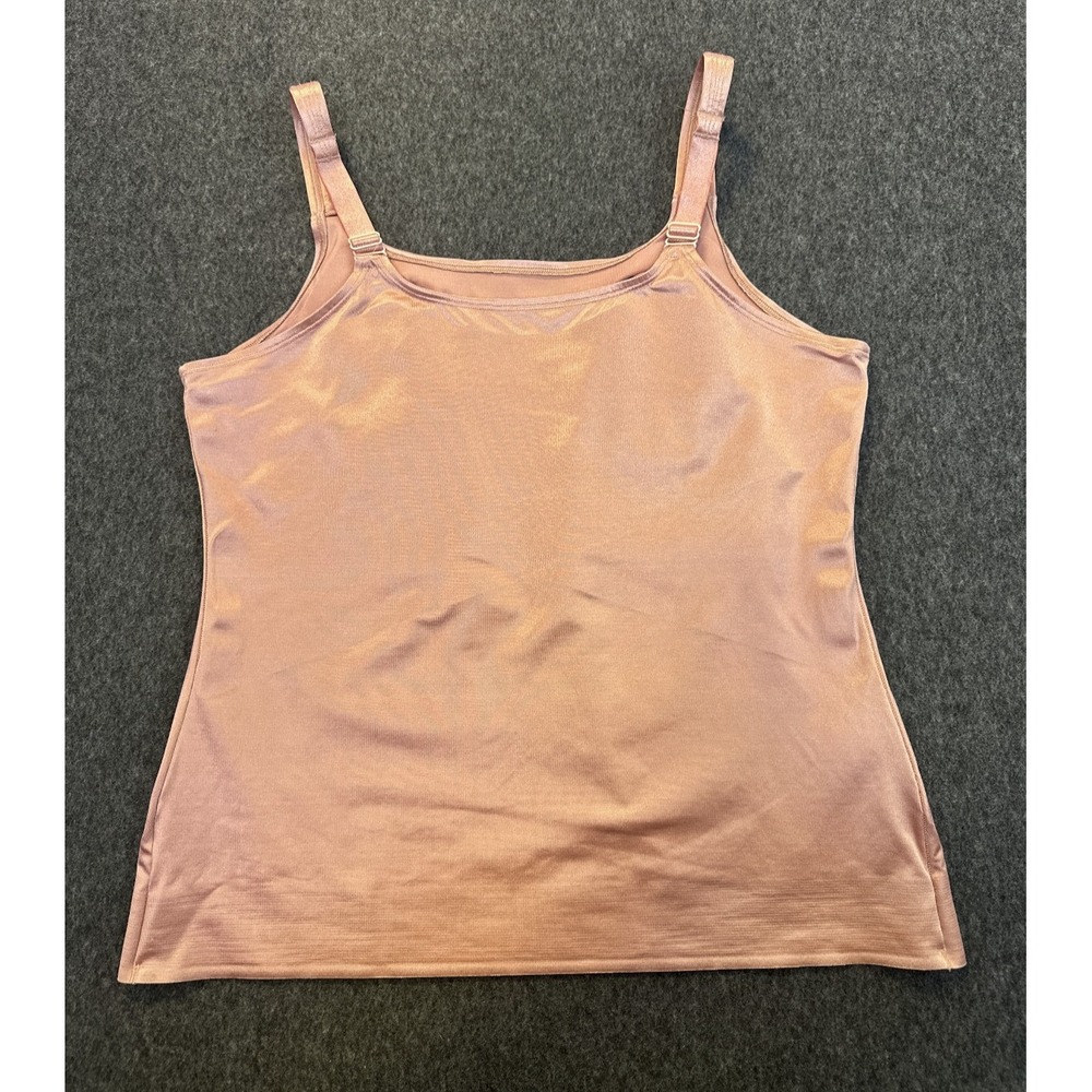 Ruby Ribbon Lace Cami Sz 44 Copper Color Shapewear Style 3022 Sculpting Tank Top - Picture 11 of 12